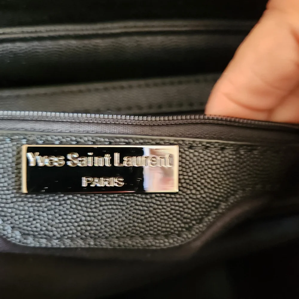 NEW Yves Saint Laurent Black Quilted Shoulder Bag - Picture 5 of 7